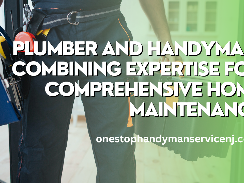 Plumber and Handyman Combining Expertise for Comprehensive Home Maintenance
